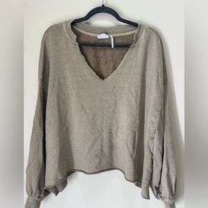 Urban Outfitters Out From Under Notch V-Neck Pullover